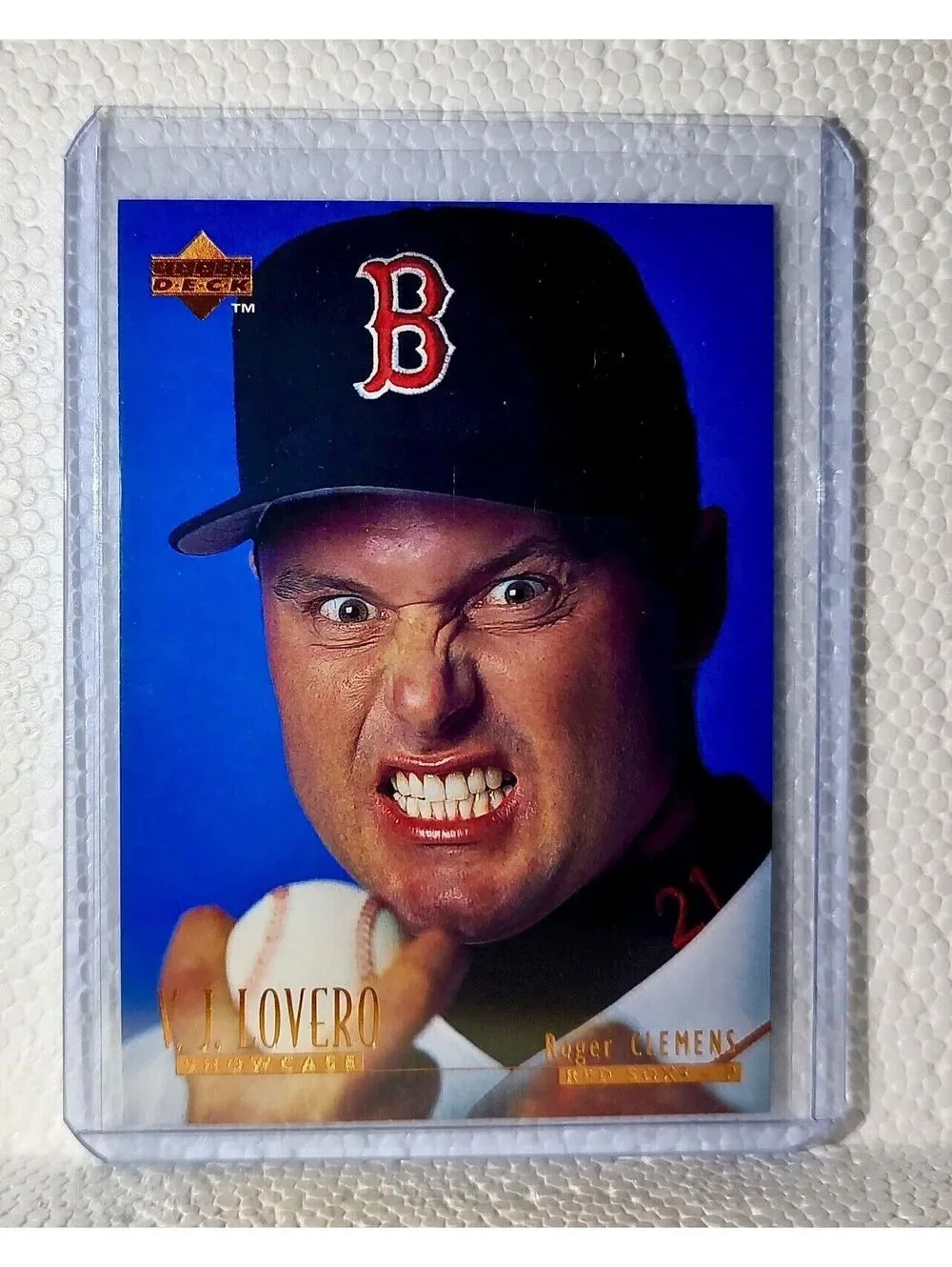 Roger Clemens 1996 Fleer MLB #VJ13 Showcase Baseball Card Boston Red Sox